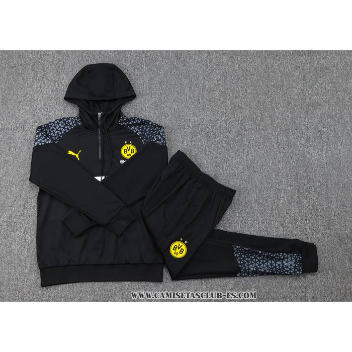 Chandal de Sudadera del Borussia Dortmund 23-24 Negro